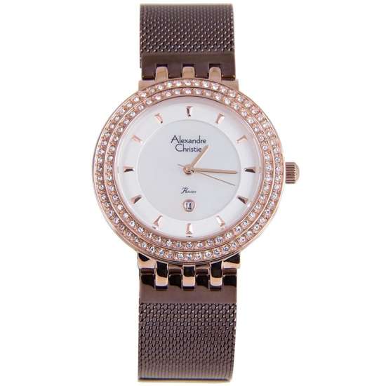 Alexandre Christie Ladies Watch 2651LDBRNSL