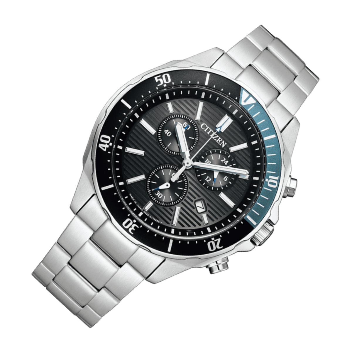 Citizen Wena 3 Equipped AT2497-54 AT2497-54E AT2497 Eco-Drive Chronograph Watch
