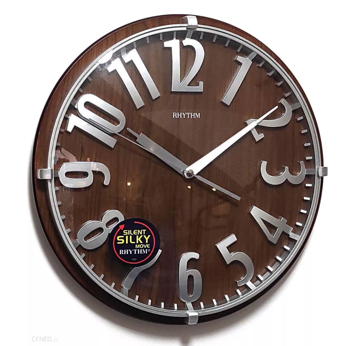 Rhythm CMG106NR06 Quartz Wooden Case Home Decor Wall Clock ( Singapore Only)