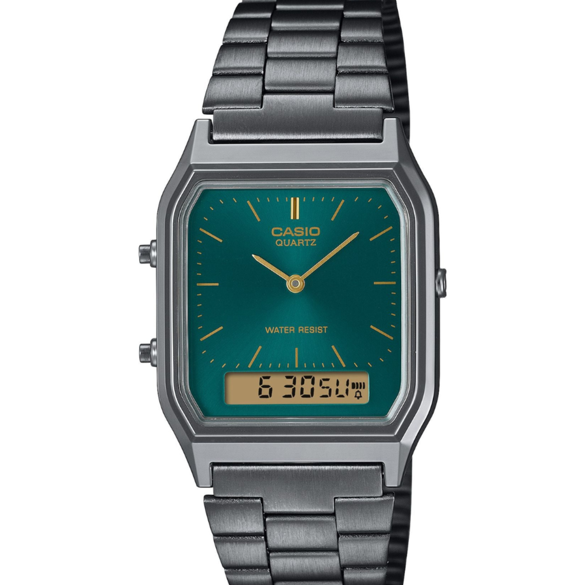 Casio Vintage Ana-Digi Hexagon | AQ-230EGG-3A Watch