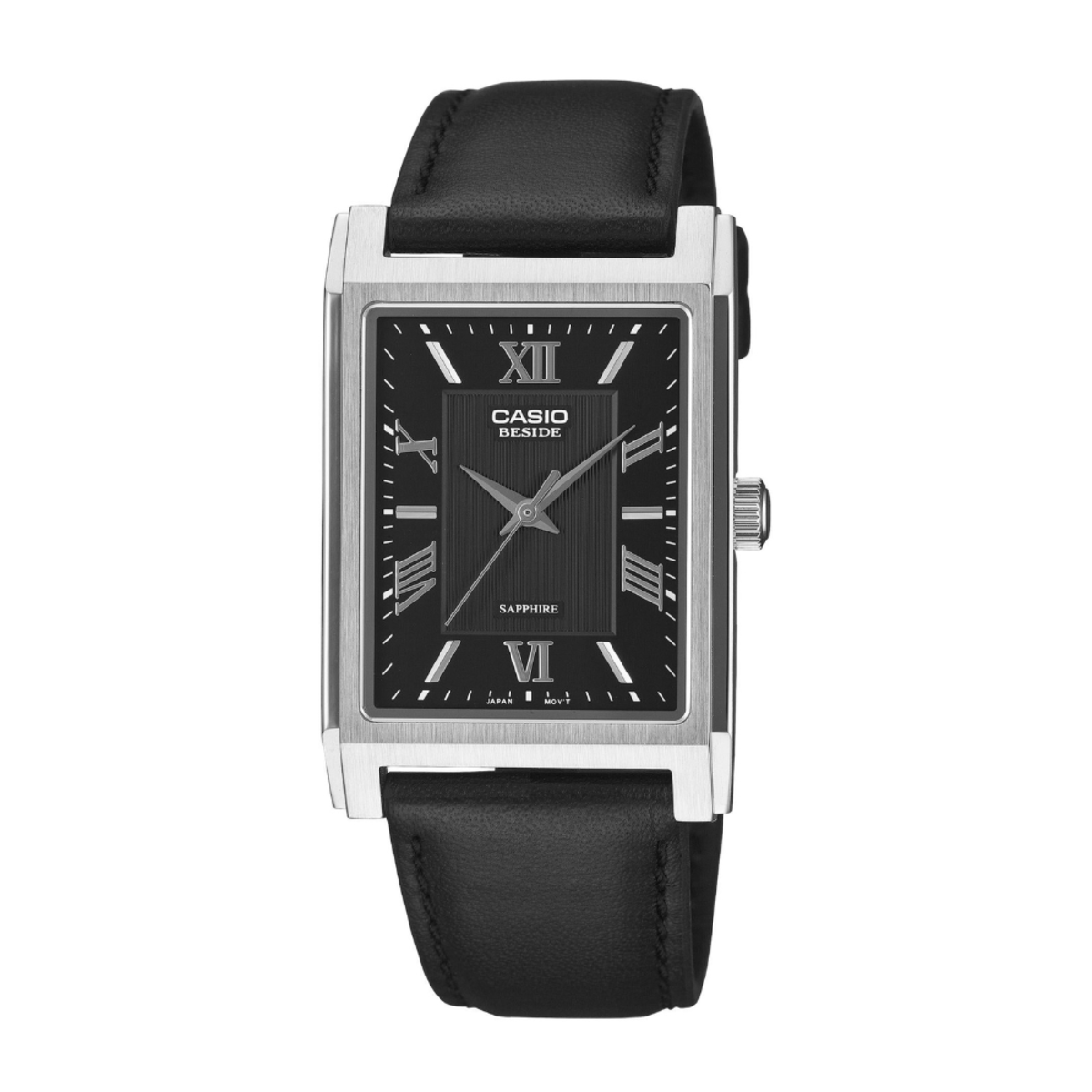 Casio Beside Cosmopolitan Rectangular Leather Watch BMS-105L-1A