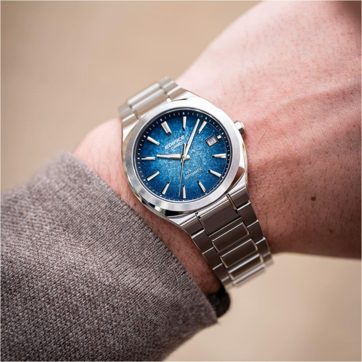 Casio Edifice Motorsports Men's Blue Dial Automatic Watch EFK-200D-2A