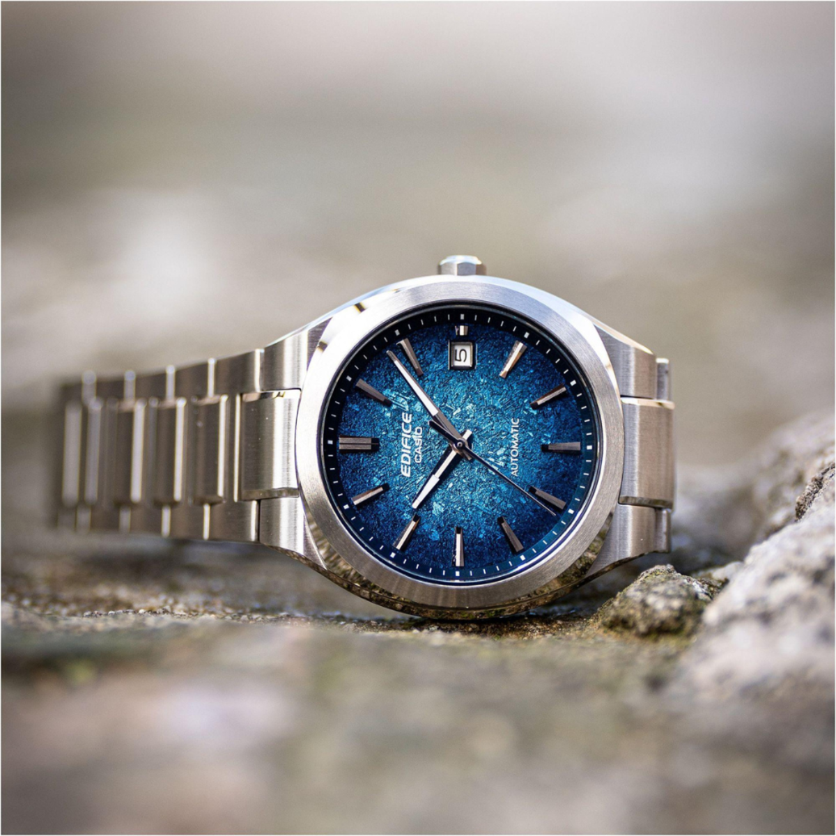 Casio Edifice Motorsports Men's Blue Dial Automatic Watch EFK-200D-2A