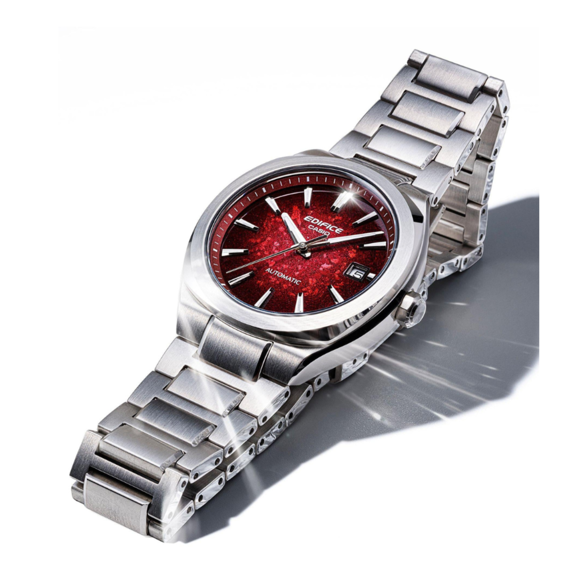 Casio Edifice Motorsports Men's Red Dial Automatic Watch EFK-200D-4A