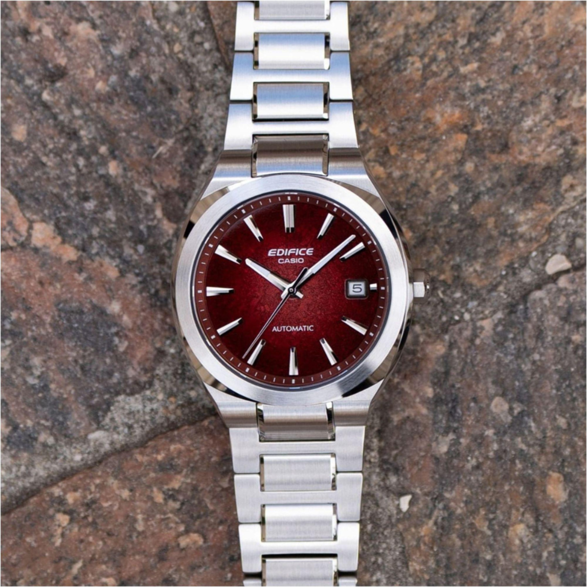 Casio Edifice Motorsports Men's Red Dial Automatic Watch EFK-200D-4A