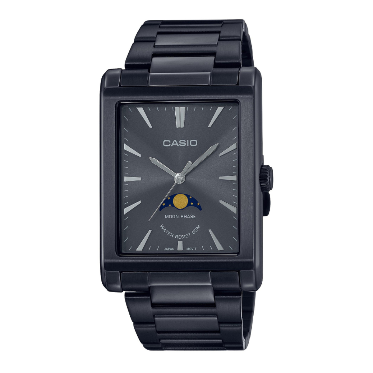 Casio General Moon Phase Rectangle | MTP-M105B-1A Watch