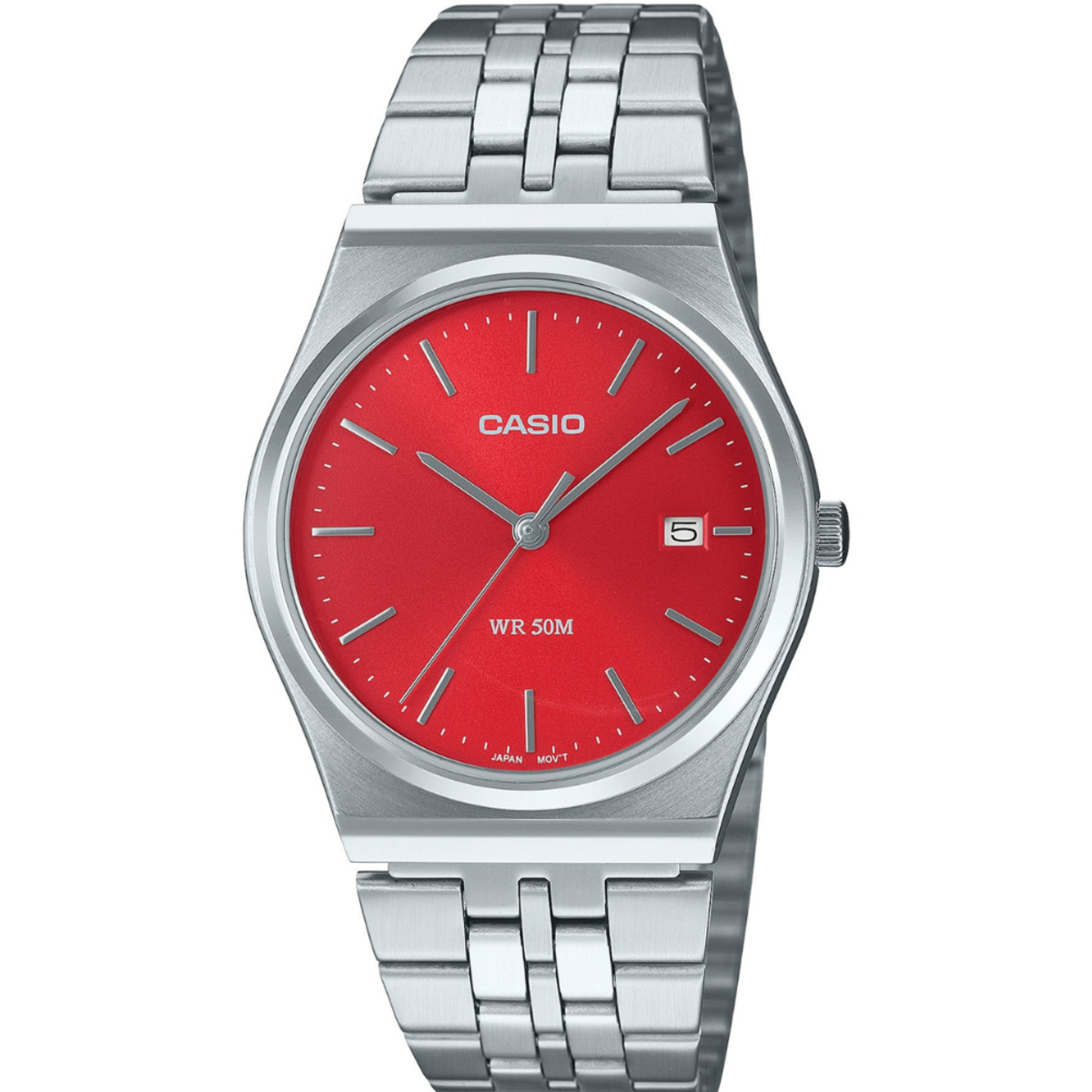 Casio General x Analog ft. Retro 1980s | MTP-B145D-4A2 Red Dial