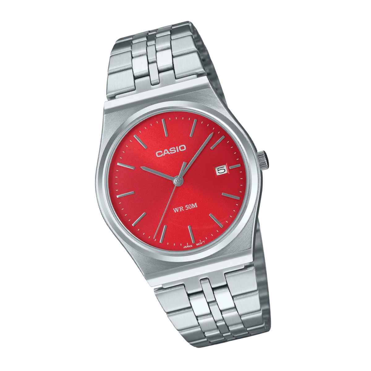 Casio General x Analog ft. Retro 1980s | MTP-B145D-4A2 Red Dial