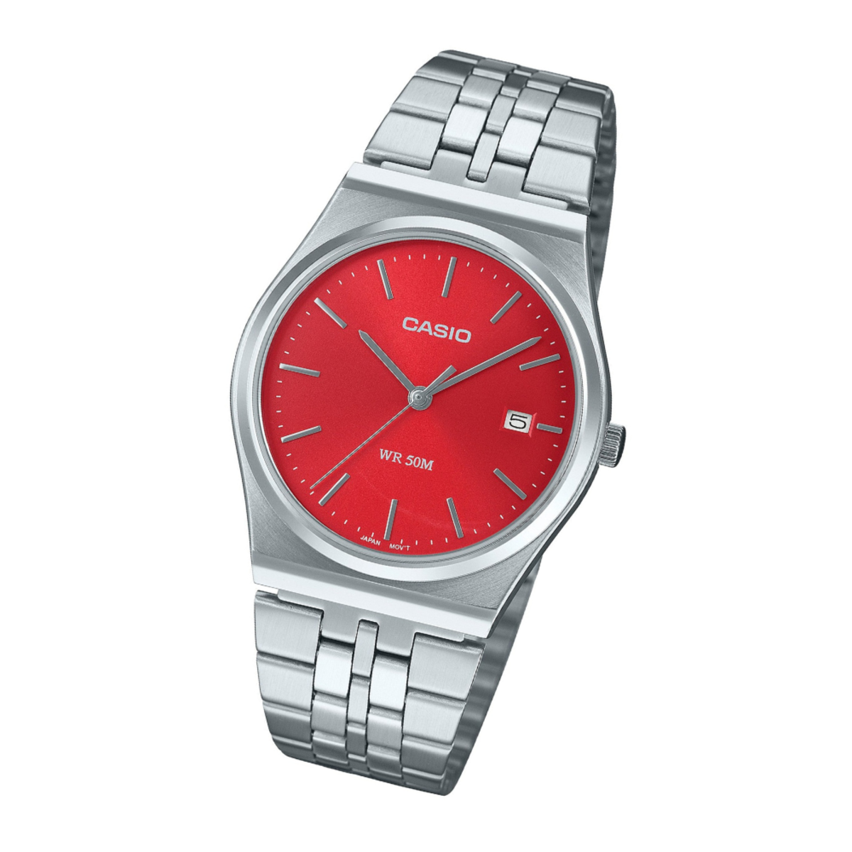 Casio General x Analog ft. Retro 1980s | MTP-B145D-4A2 Red Dial