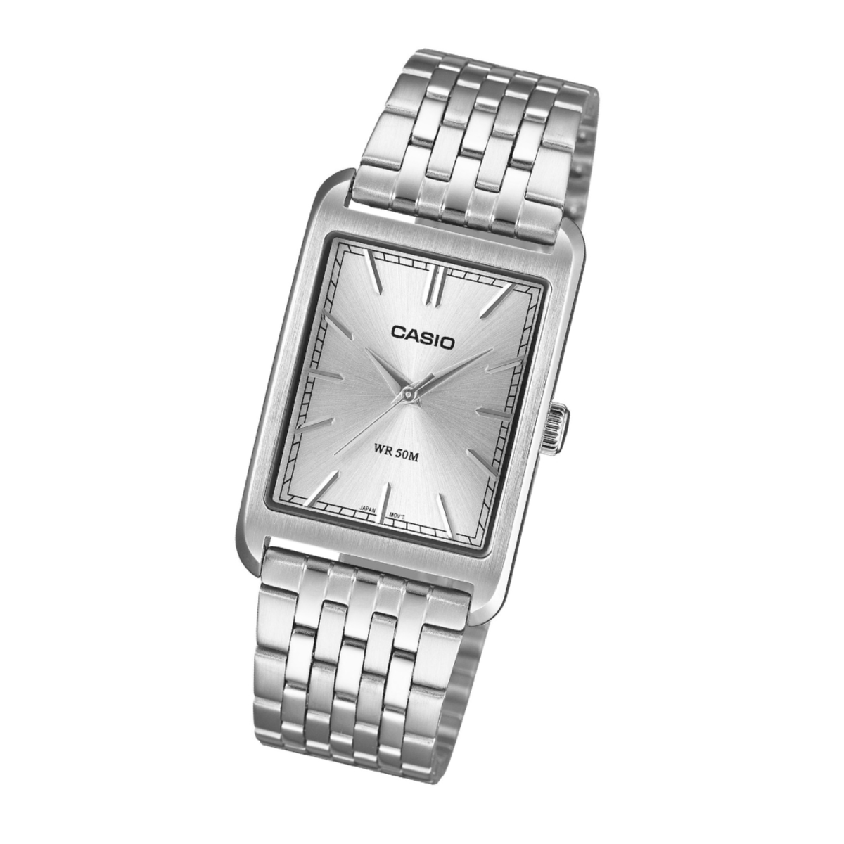 Casio MTP-B215D-7A | Minimalist Rectangular Dress Watch