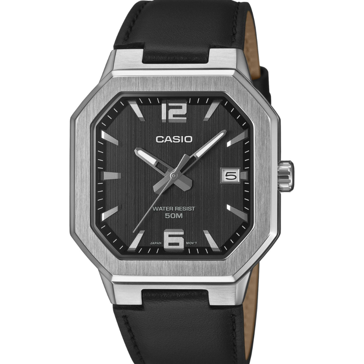 Casio MTP-B195L-1A | Men's Hexagon Leather Watch