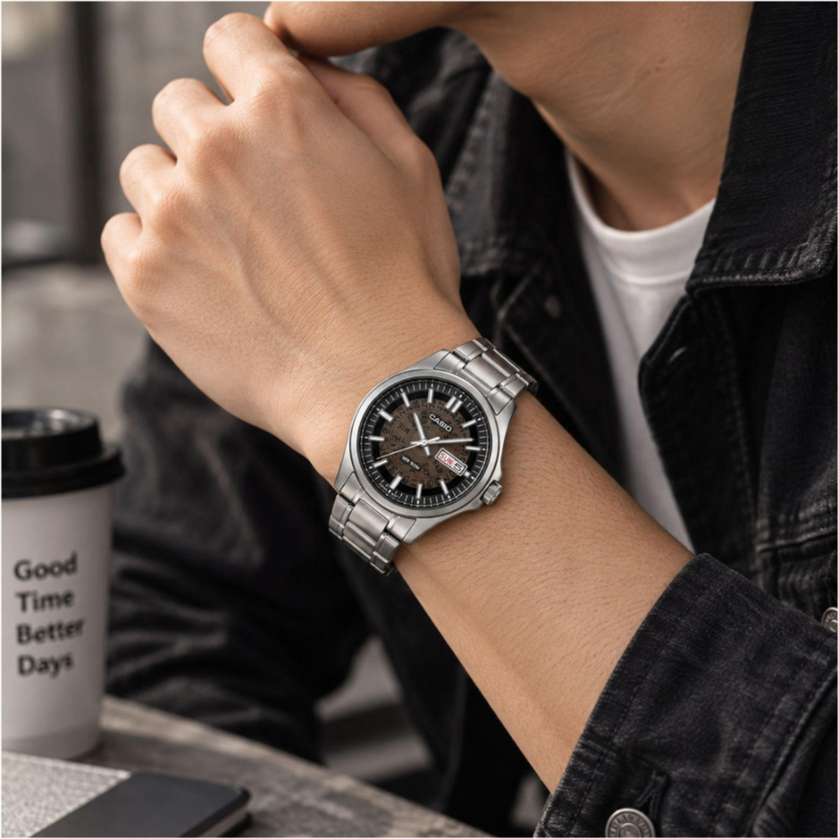 Casio Translucent Quartz Mens Watch MTP-E740-1A