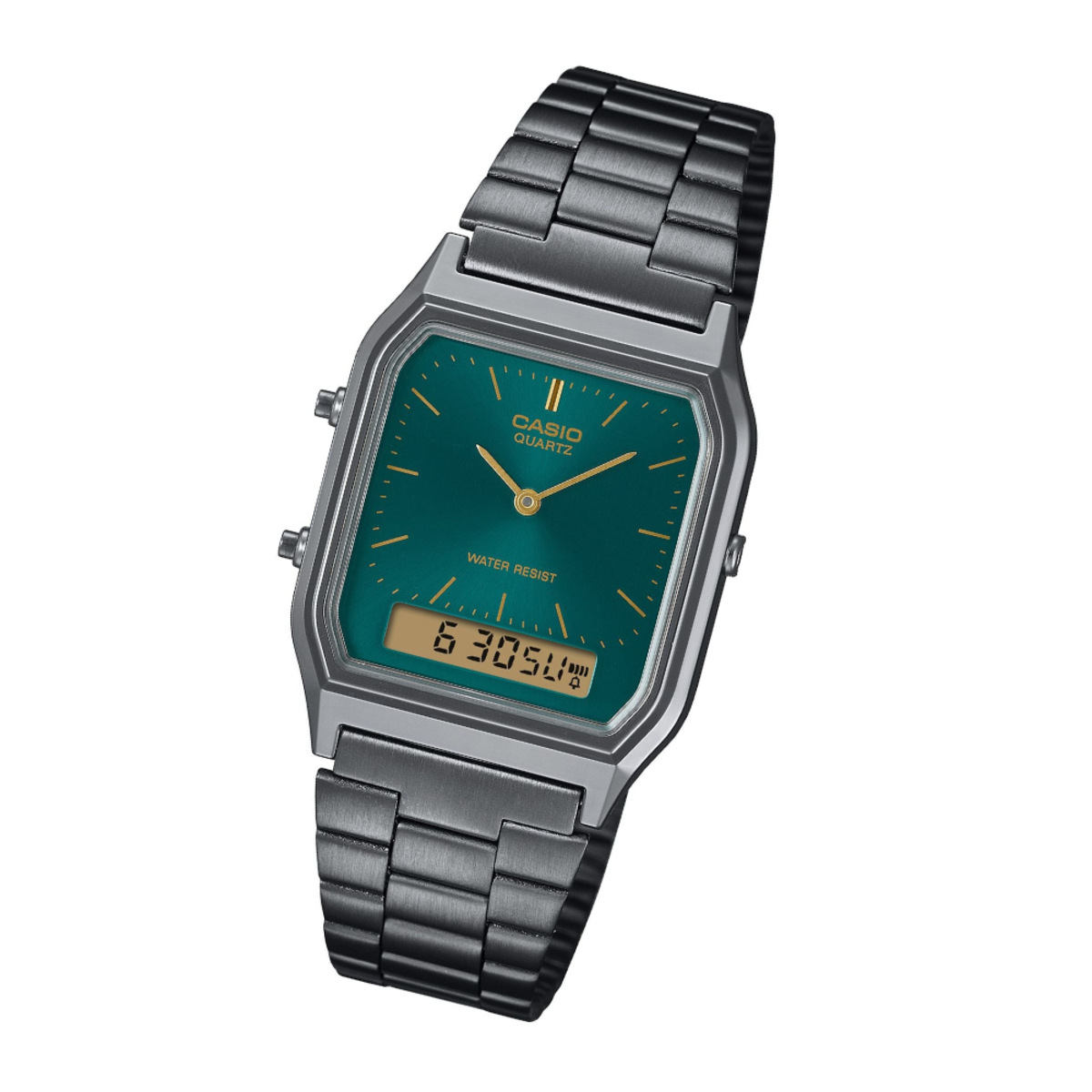 Casio Vintage Ana-Digi Hexagon | AQ-230EGG-3A Watch