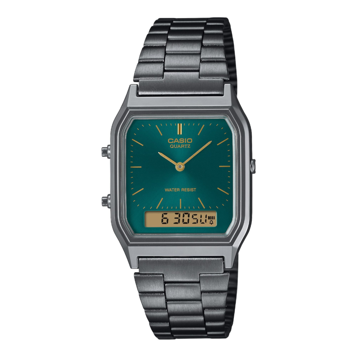 Casio Vintage Ana-Digi Hexagon | AQ-230EGG-3A Watch