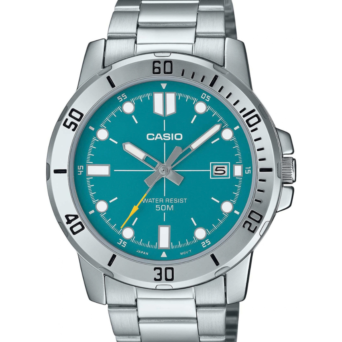 Casio Sporty Stainless Steel Men's Watch MTP-VD01D-3E2