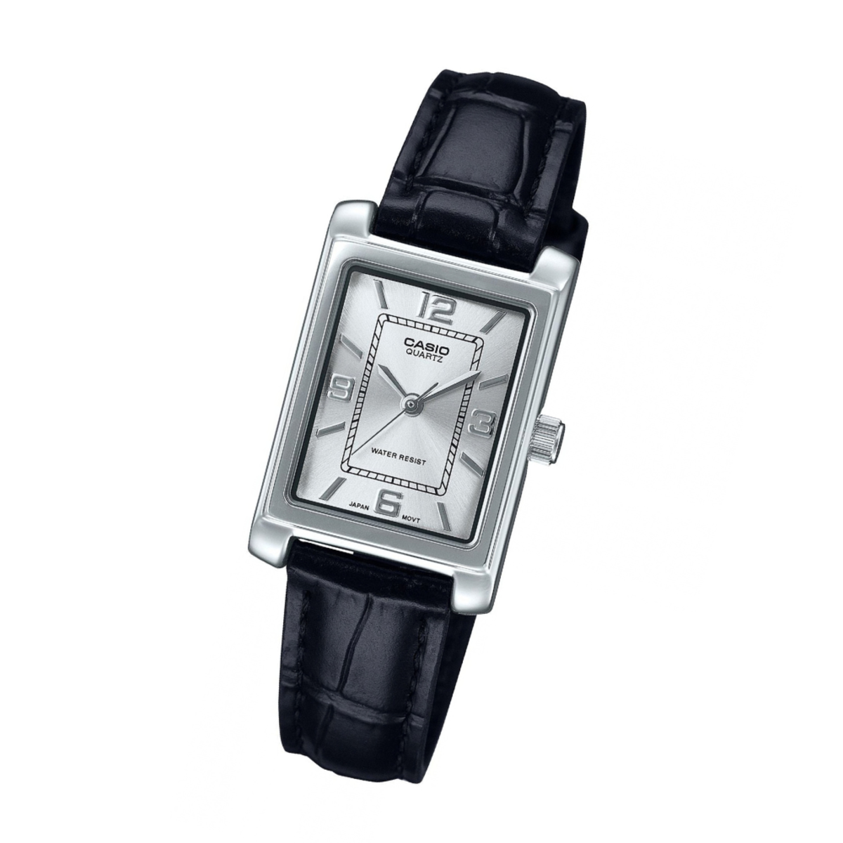 Casio General Rectangular Leather Strap Women's LTP-1234LL-7A Watch