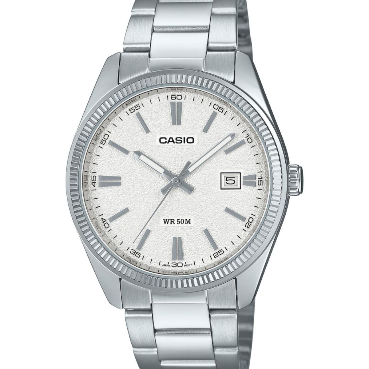 Casio Classic Dress Watch | MTP-1302DA-7A Silver Textured Dial