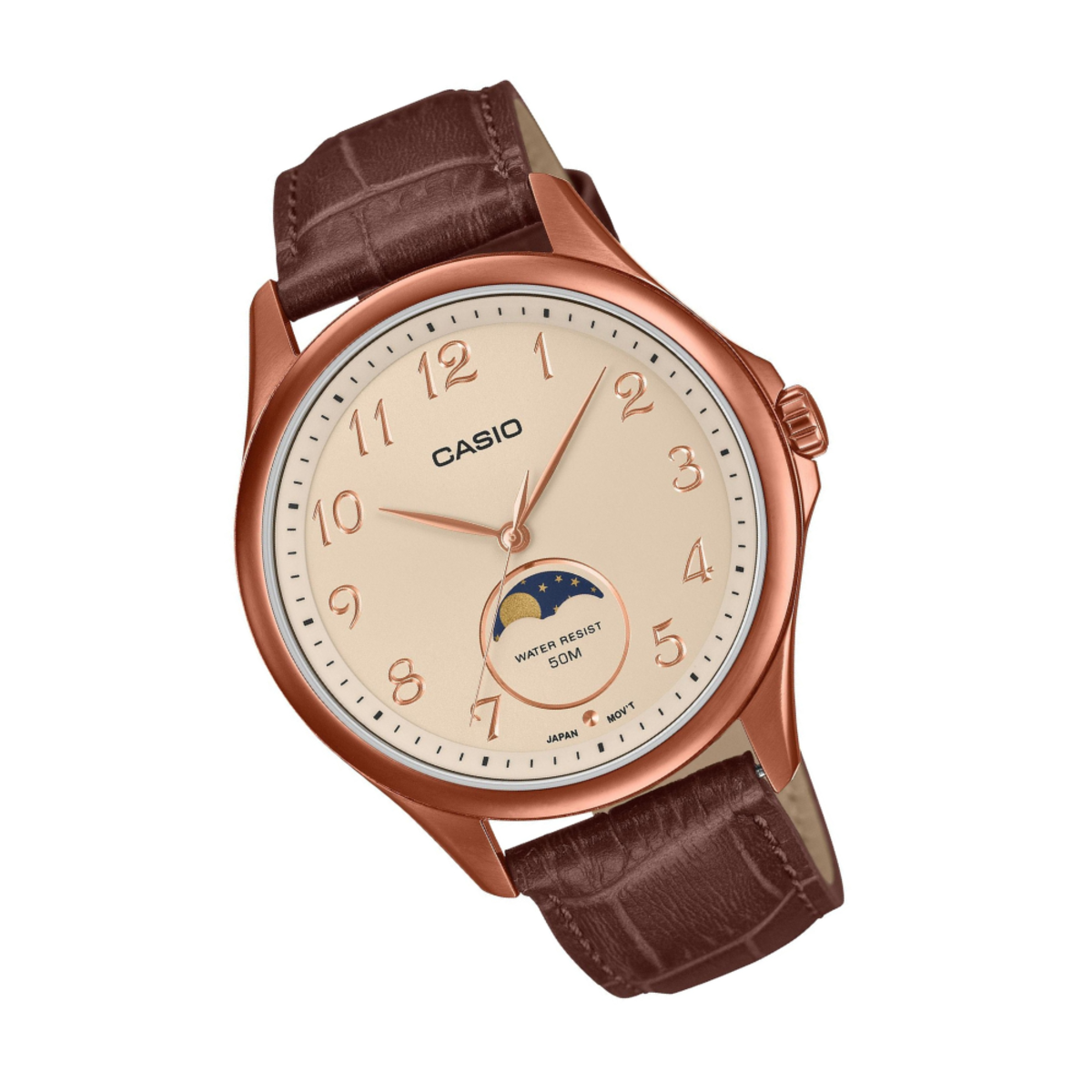 Casio General MTP-M110RL-4A Moon Phase Men's Watch