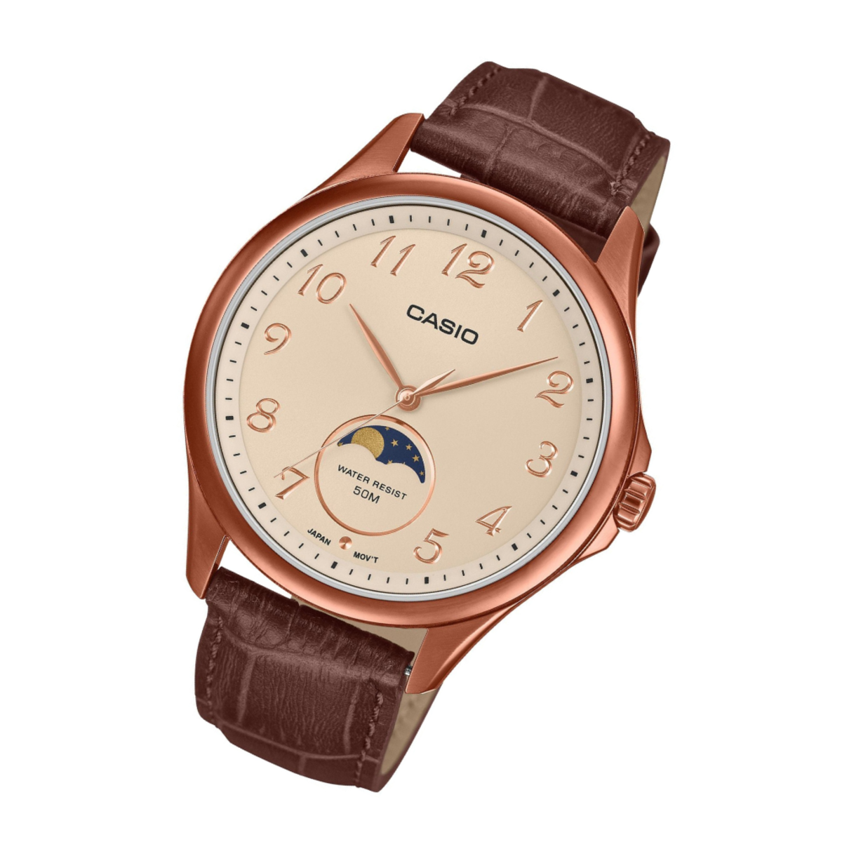 Casio General MTP-M110RL-4A Moon Phase Men's Watch