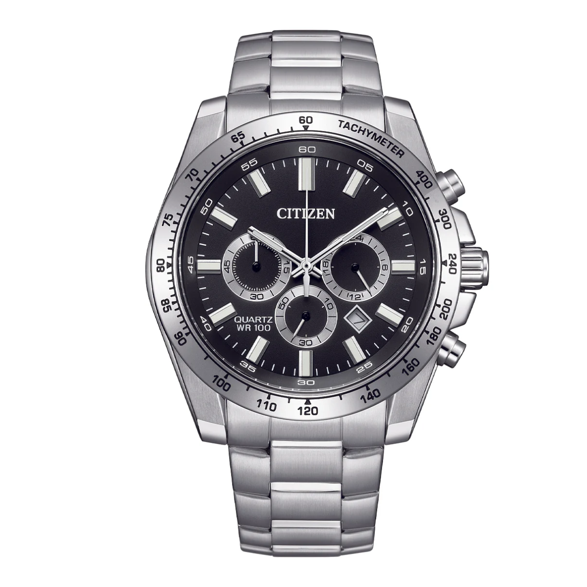 Citizen Quartz Chronograph Black Steel AN8230-59E