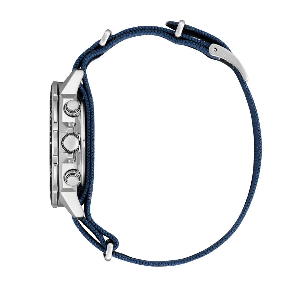 Citizen Eco-Drive Photovoltaic AT2500-19A AT2500 White Dial Blue Nylon Strap Watch