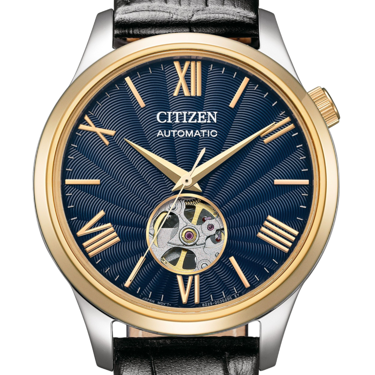 Citizen Automatic Open Heart Blue Dial Men's Watch NH9136-02L