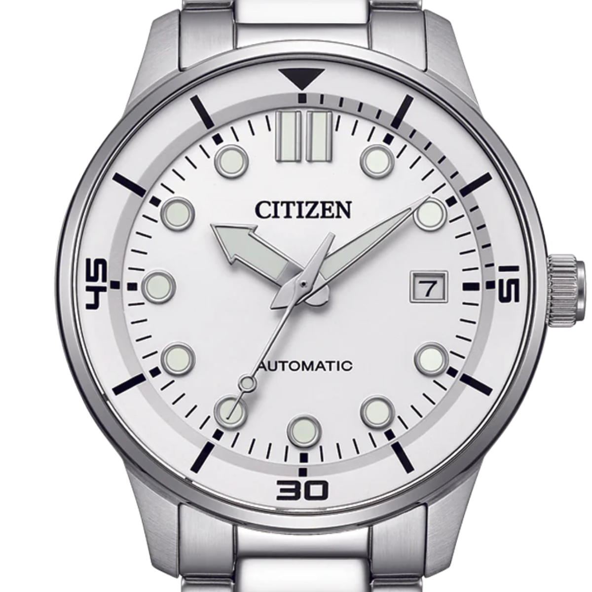 Citizen Automatic White Dial Men's Watch NJ0191-83A
