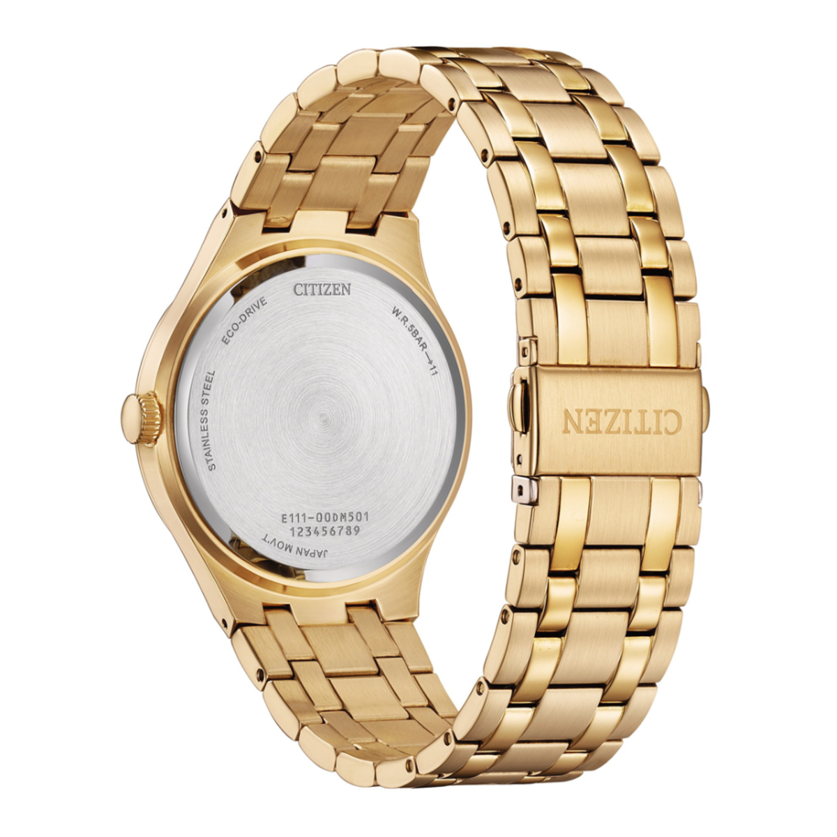 Citizen Eco-Drive Black Dial Mens Watch BM7653-50E