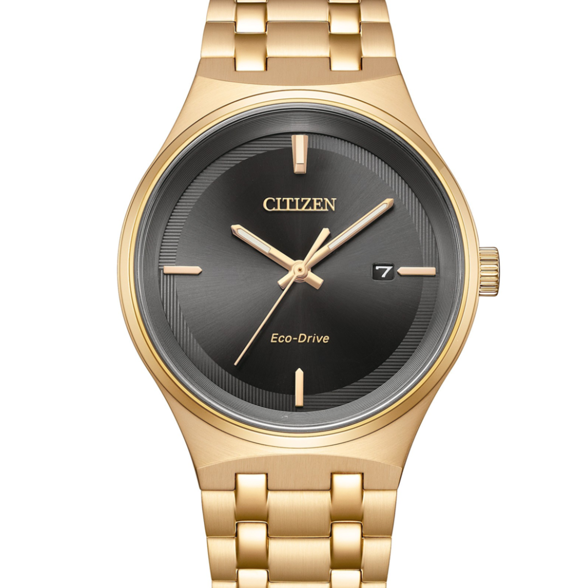 Citizen Eco-Drive Black Dial Mens Watch BM7653-50E