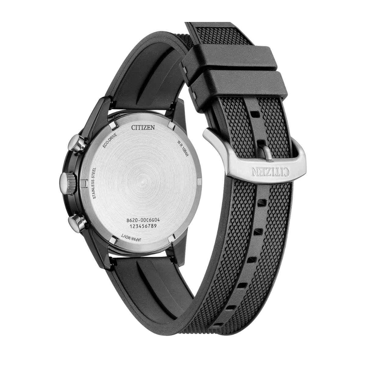 Citizen Eco-Drive Chronograph Black Rubber CA4625-02H