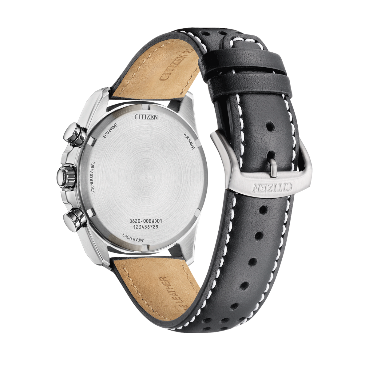 Citizen Eco-Drive Chronograph White Leather CA4640-09A