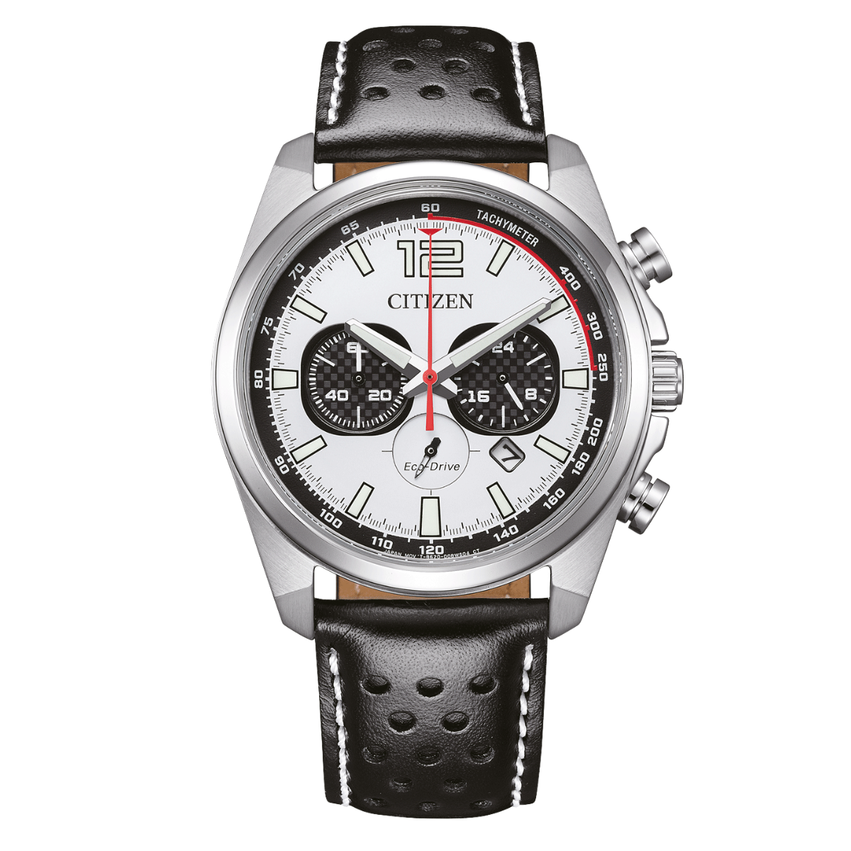 Citizen Eco-Drive Chronograph White Leather CA4640-09A