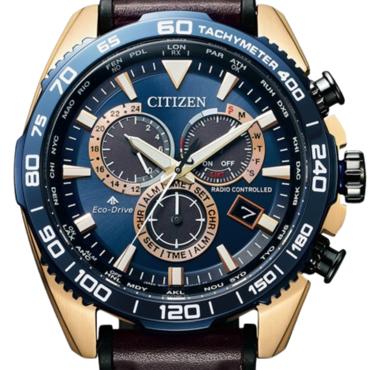 Citizen Promaster Land Pilot CB5039-11L CB5039 Chronograph Eco-Drive Mens Watch