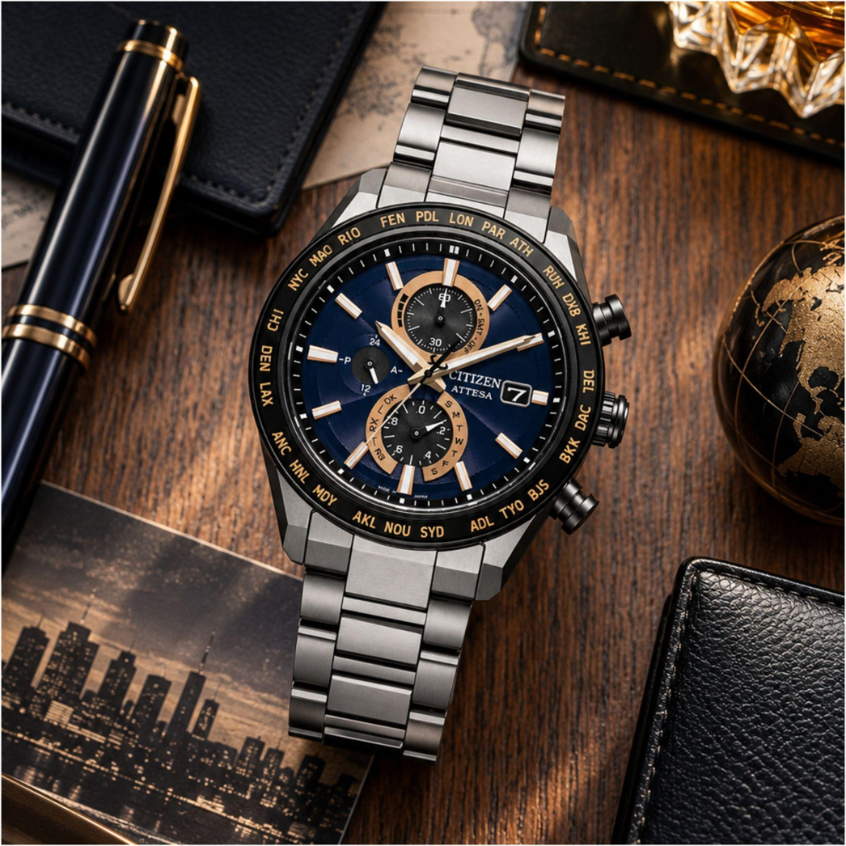 Citizen Attesa x Radio-Controlled Chronograph AT8297-51L Watch