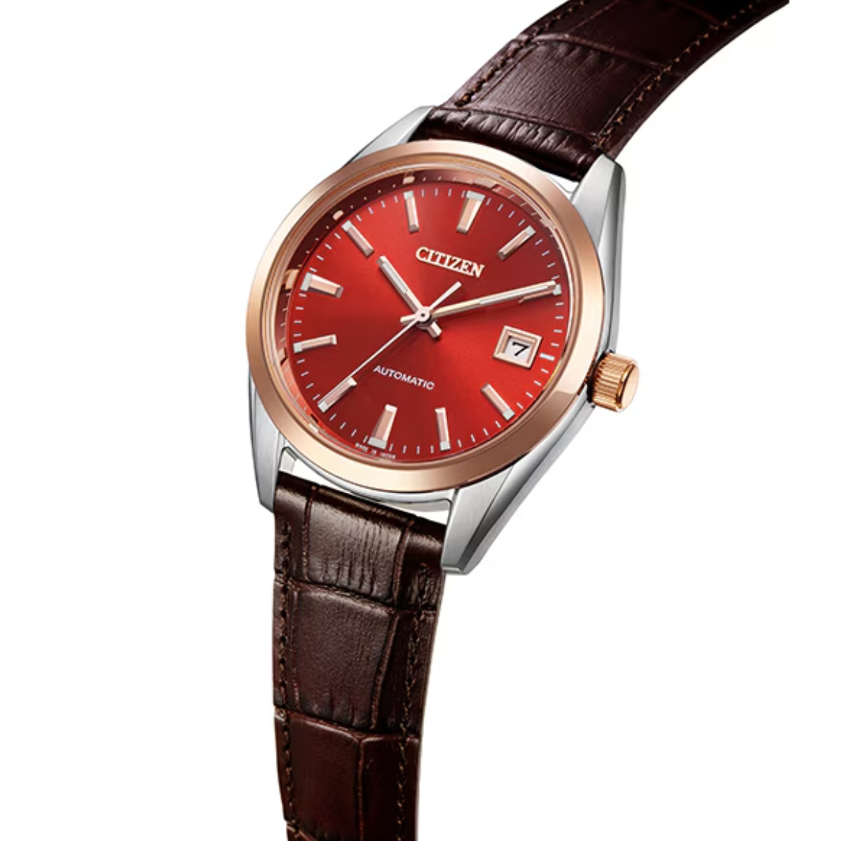 Citizen Classic Automatic Red Dial Leather NB1055-04W