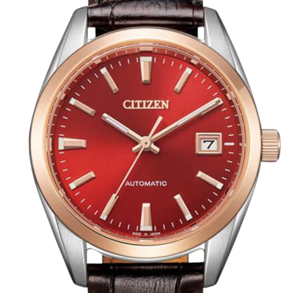 Citizen Classic Automatic Red Dial Leather NB1055-04W