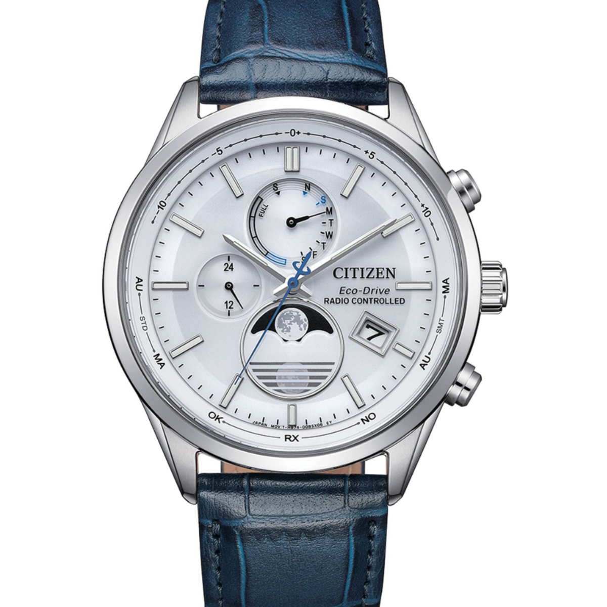 Citizen Tsuki-yomi BY1030-09A | Eco-Drive Radio-Controlled Moon Phase Titanium