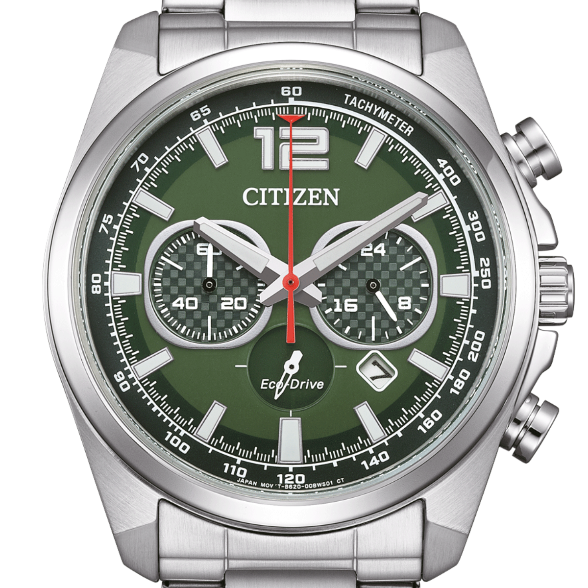 Citizen Eco-Drive Chronograph Green Steel CA4640-50X