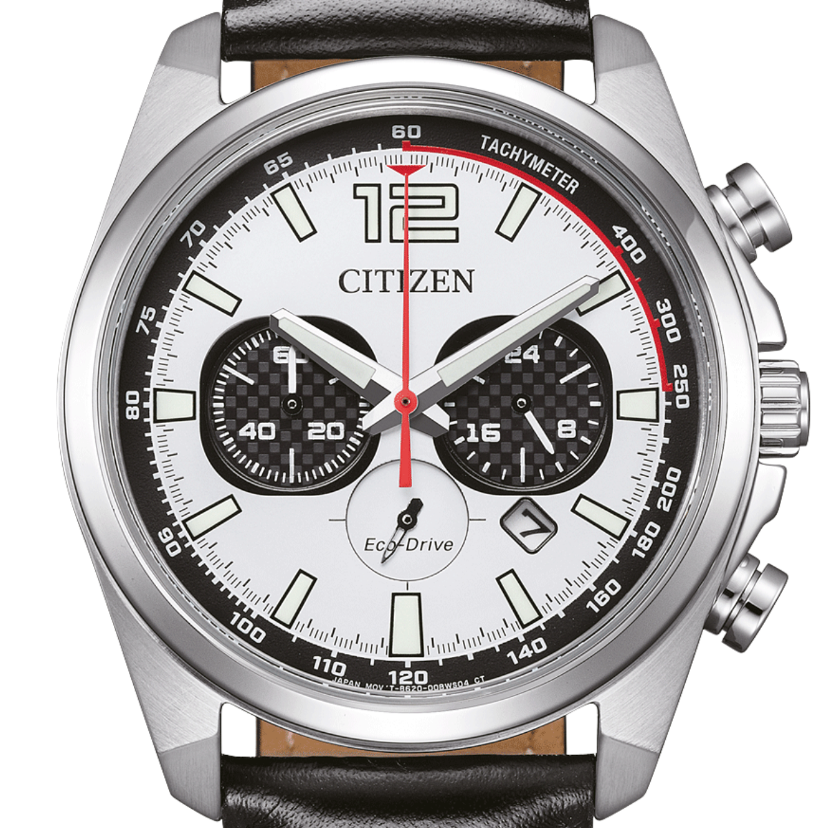 Citizen Eco-Drive Chronograph White Leather CA4640-09A