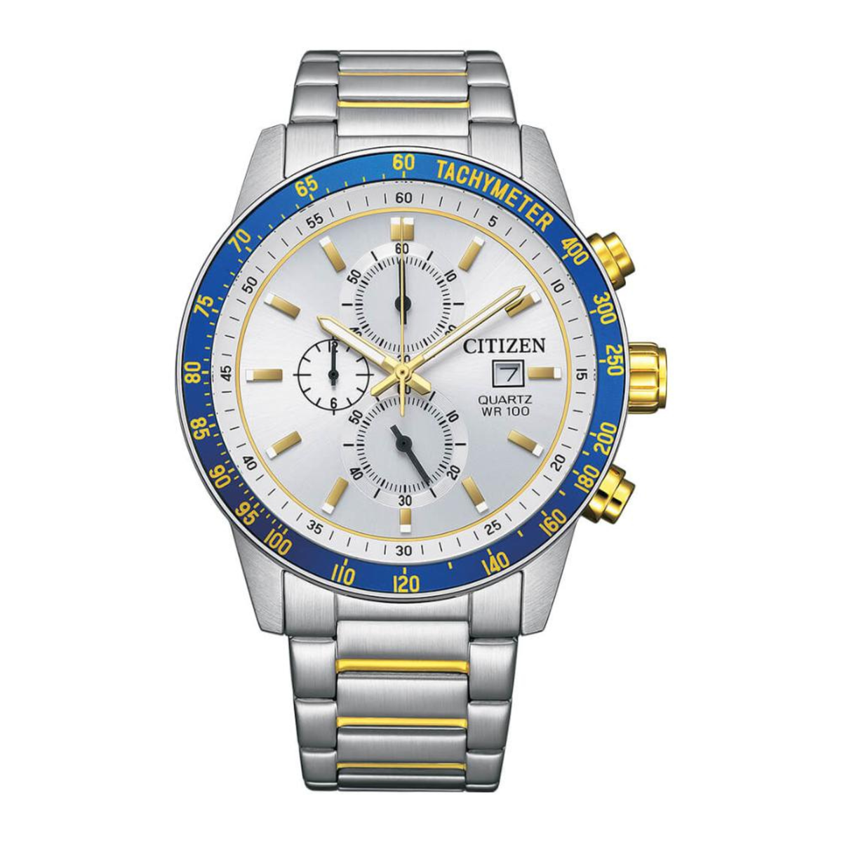 Citizen AN3686-53A Men's Stainless Steel Chronograph with White Dial