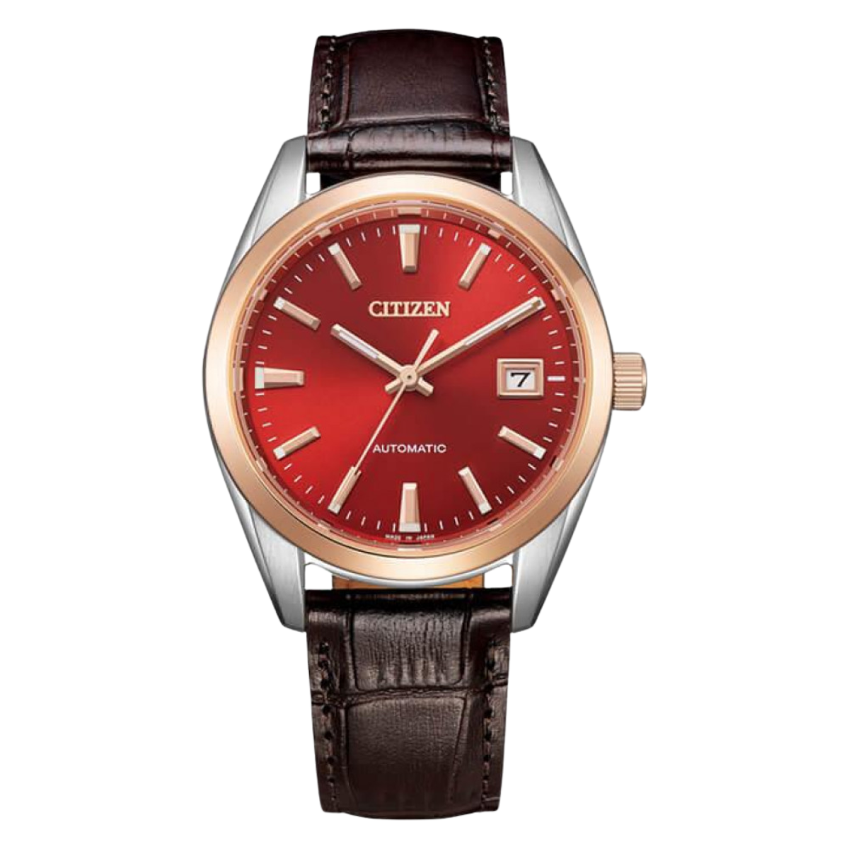 Citizen Classic Automatic Red Dial Leather NB1055-04W
