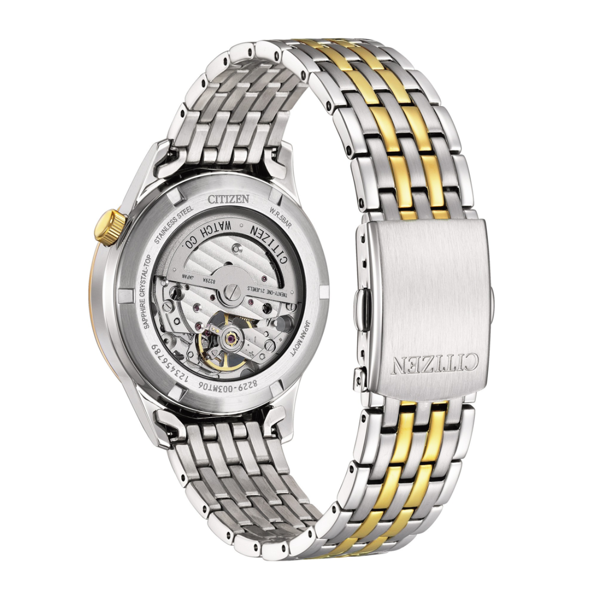 Citizen Automatic Open Heart Green Dial Men's Watch NH9134-83X