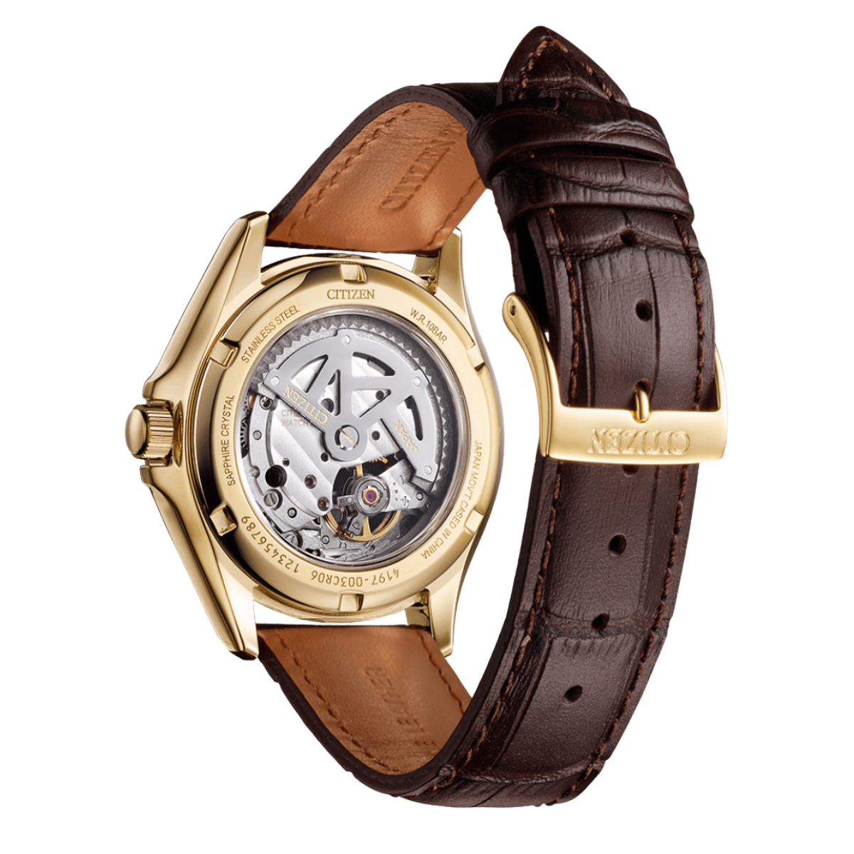 Citizen Collection NP1013-02P Open Heart Gold Tone Watch