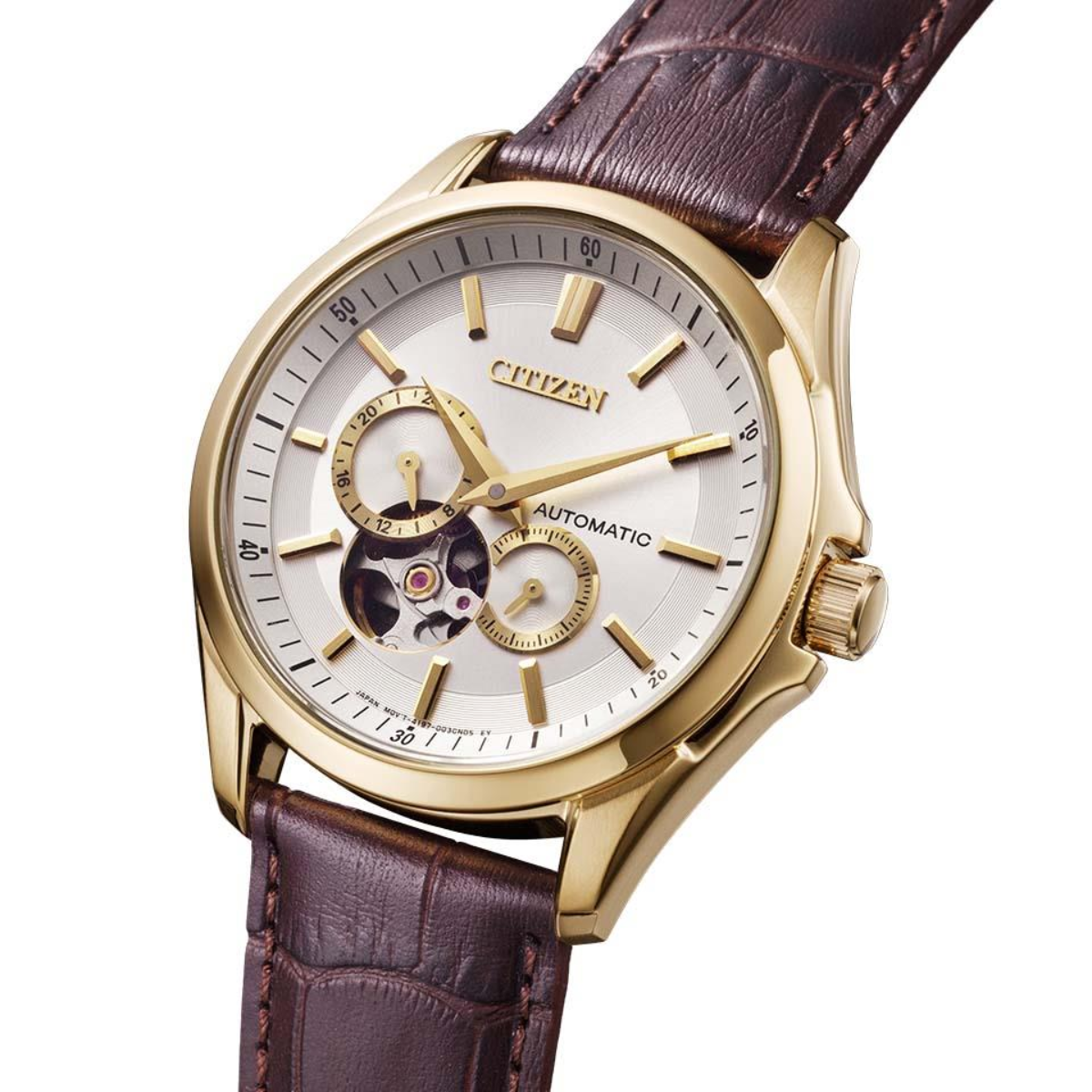 Citizen Collection NP1013-02P Open Heart Gold Tone Watch