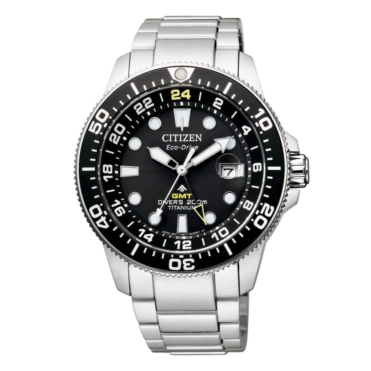 Citizen Promaster Marine BJ7110-89E BJ7110 Eco-Drive Black Dial Titanium Dive Watch