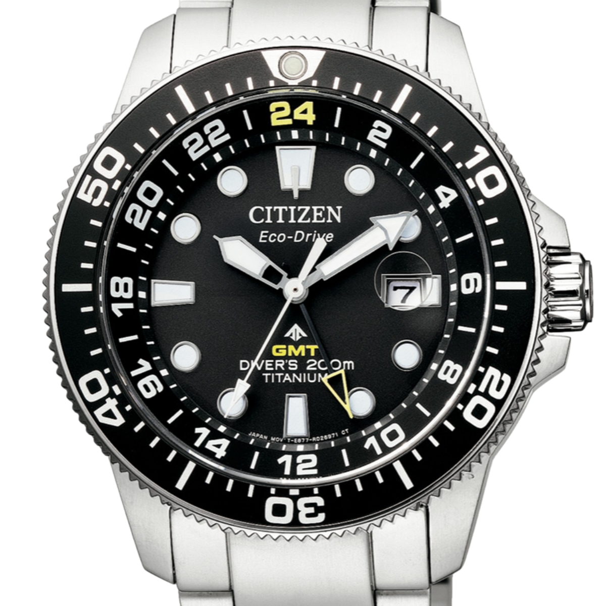 Citizen Promaster Marine BJ7110-89E BJ7110 Eco-Drive Black Dial Titanium Dive Watch