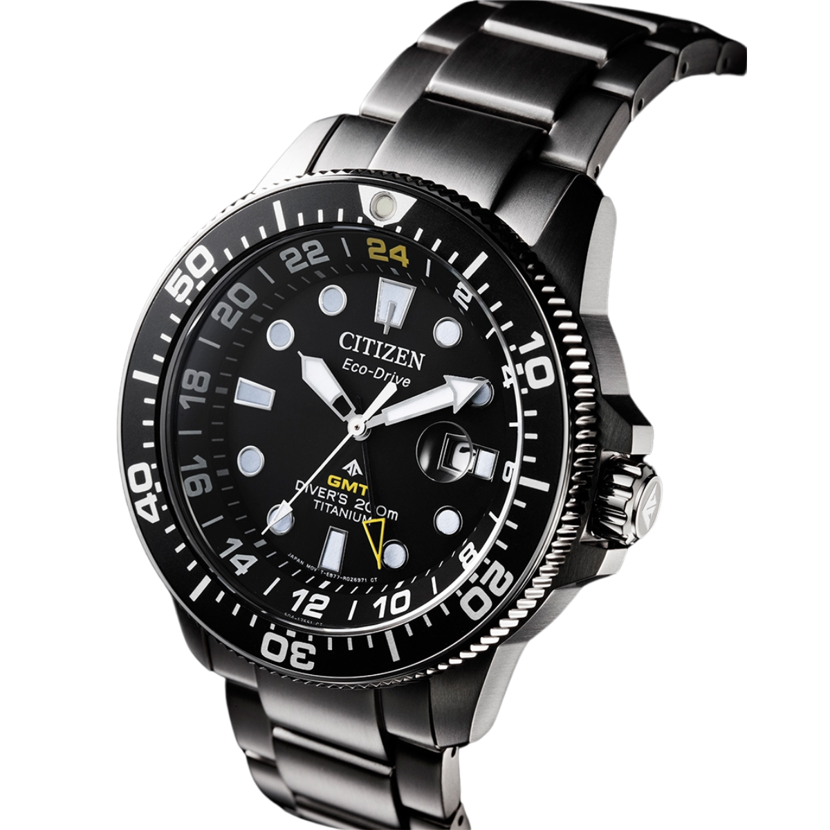 Citizen Promaster Marine BJ7110-89E BJ7110 Eco-Drive Black Dial Titanium Dive Watch