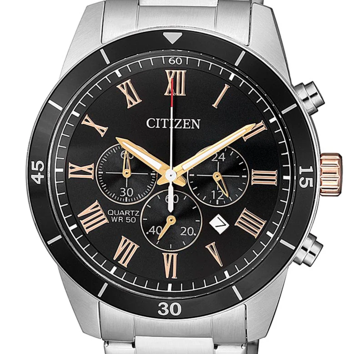 Citizen Quartz Chronograph Black Steel AN8168-51H