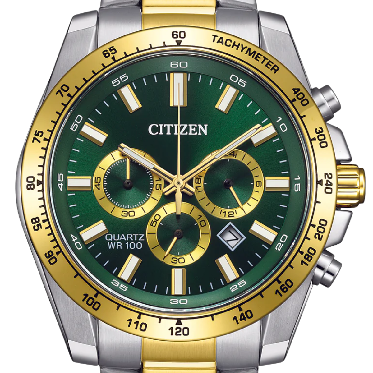 Citizen Quartz Chronograph Green Steel AN8234-58X