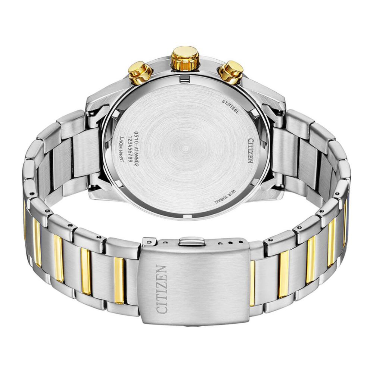 Citizen AN3686-53A Men's Stainless Steel Chronograph with White Dial